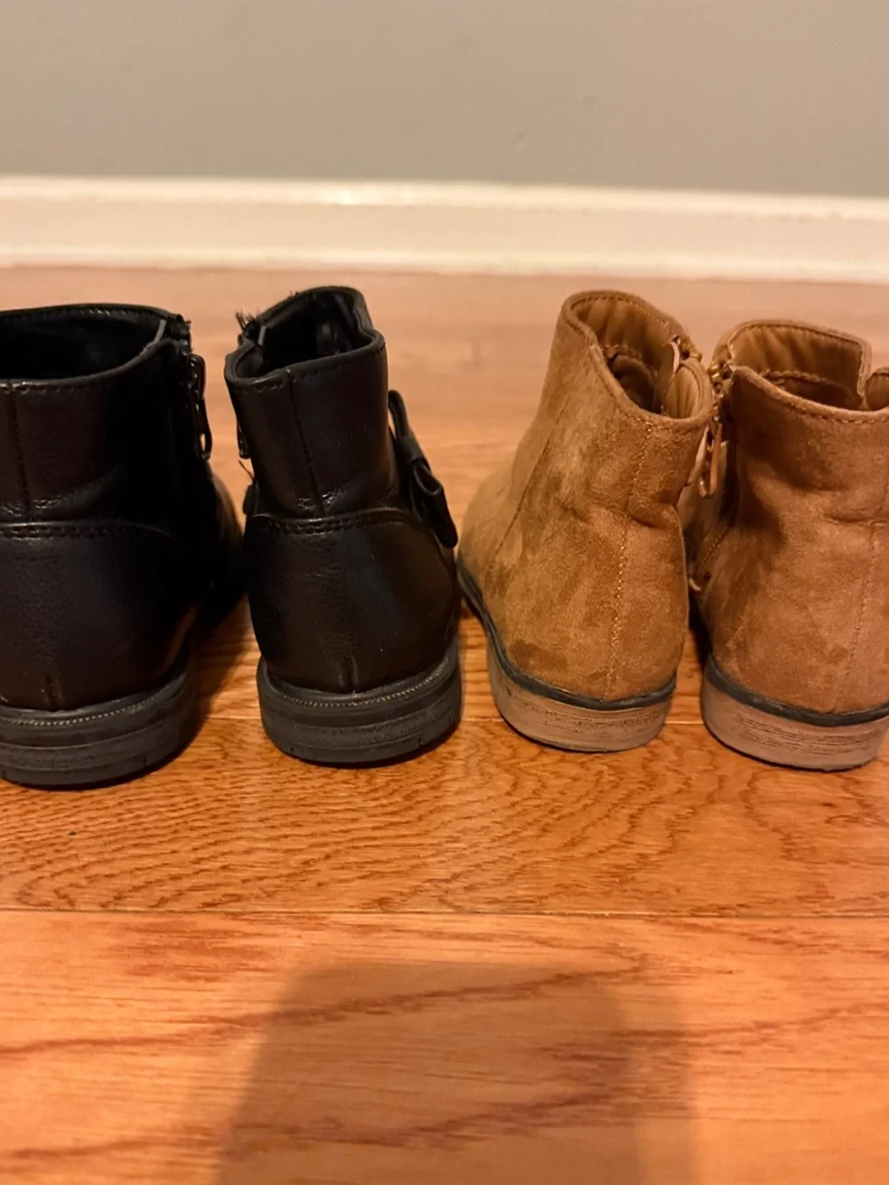 Kids Ankle Boots - Black and Tan